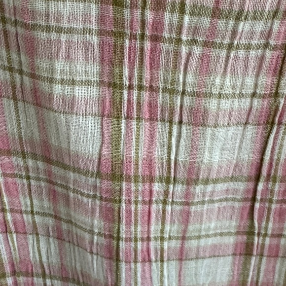 April Cornell Springtime Check Porch Dress in Rose Sage - Picture 8 of 14